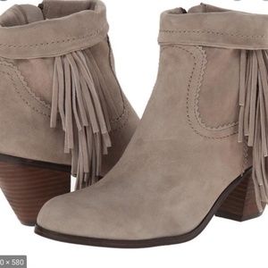 Sam Edelman Louie fringe ankle bootie, sz 8.5